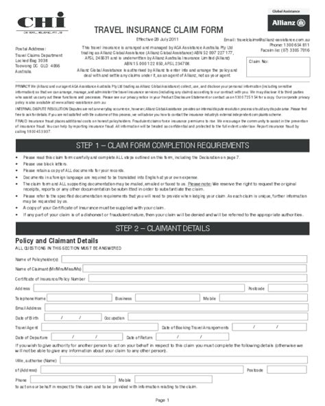 nab travel insurance claim form.